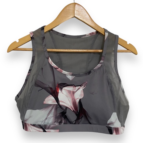 FABLETICS Women’s Floral Pullover Low Impact Sport Bra Activewear Top Sz XL - Picture 1 of 11